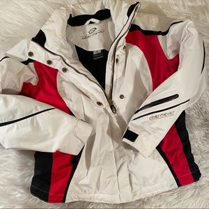 Obermeyer Sz 6 Ski Jacket White Pink 81116
